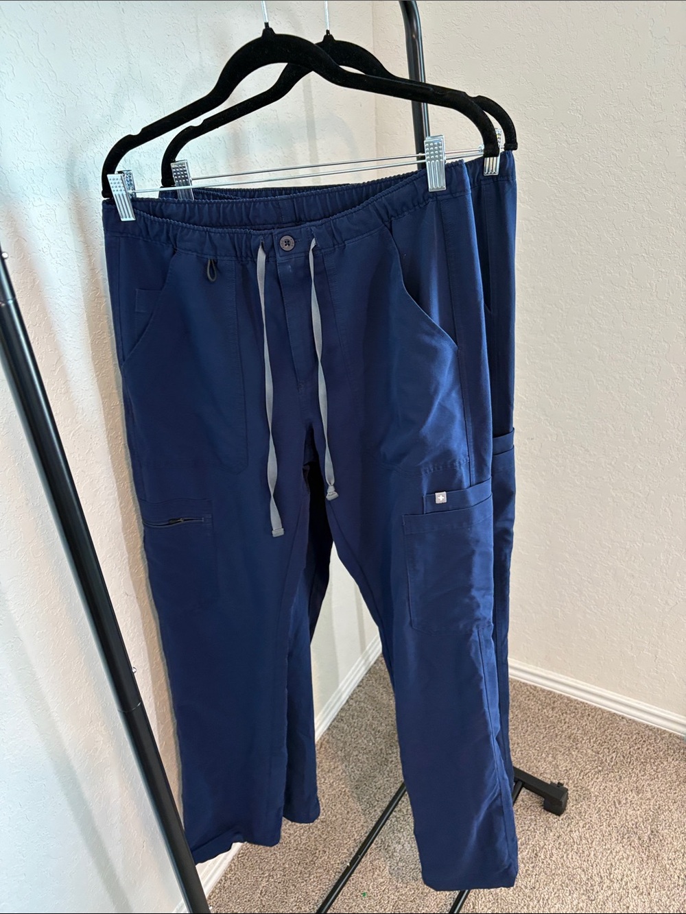 Bundle of 2 Figs Women's Navy Cargo Scrub Pants